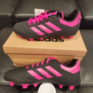 Adidas Goletto VI FG J Girls Pink Lace Up Football G26368 Soccer Cleats Size 5.5